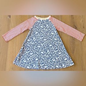 Mini Boden Striped Dress - 4-5Y